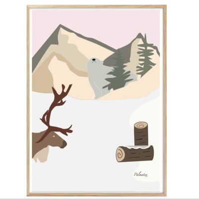 Carte Postale Illustration La Montagne