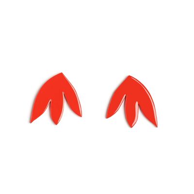 Vermilion red SUSANNE earrings
