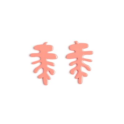 Boucles d'oreilles OAK corail