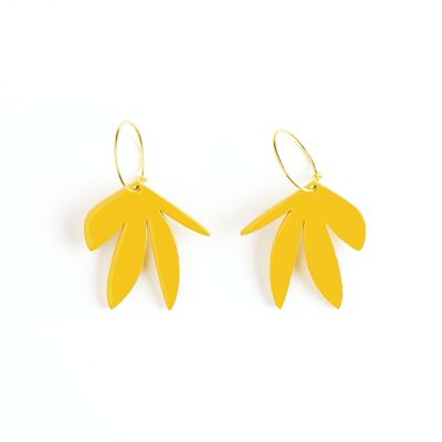 Boucles d'oreilles FRANCE jaune