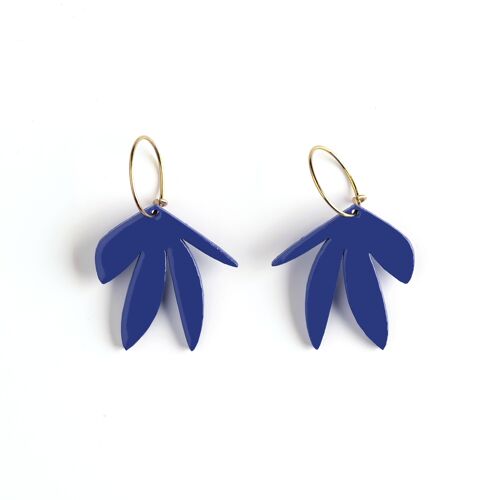 Boucles d'oreilles FRANCE bleu klein