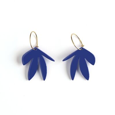 Boucles d'oreilles FRANCE bleu klein