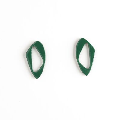 Boucles d'oreilles SIMONE vert forêt