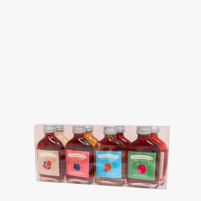 Coffret cadeau de 8 liqueurs de fruits