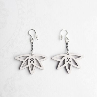 WaterLily -earrings white