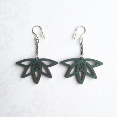 WaterLily -earrings green