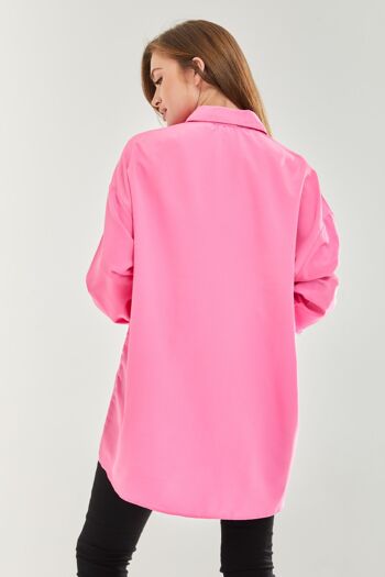 Chemise surdimensionnée rose 5