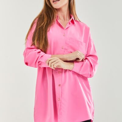 Camisa oversize rosa