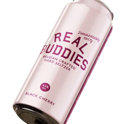 Seltzer duro Real Buddies Black Cherry