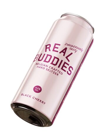 Real Buddies Black Cherry eau de Seltz dure 1
