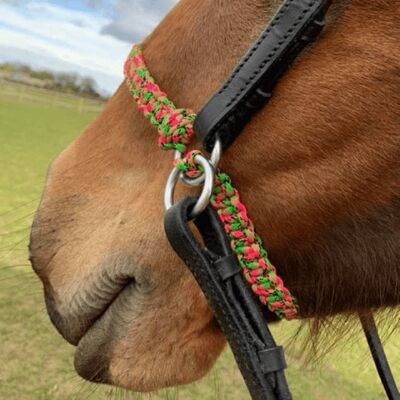 Bitless bridle attachments- , Red