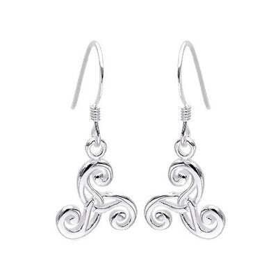 Jolies Boucles d'Oreilles Celtiques Triskele