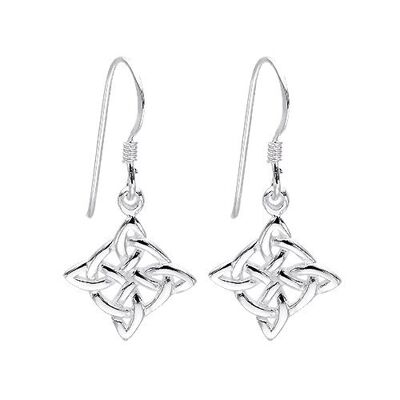 Belles boucles d'oreilles noeud celtique