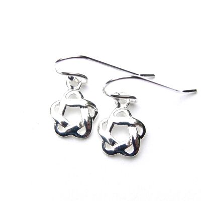 Dainty Celtic Silver Earrings