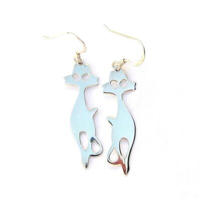 Boucles d'Oreilles Silhouette de Chat