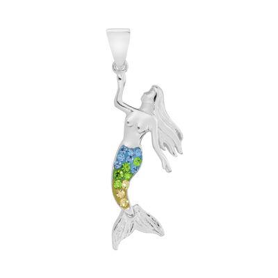 Beautiful Crystal Mermaid Pendant