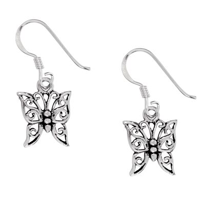 Hübsche zierliche Schmetterlings-Ohrringe