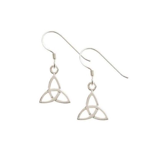 Dainty Goddess Triquetra Earrings