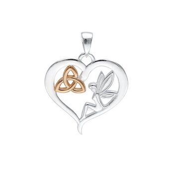 Pendentif Coeur Fée Triquetra