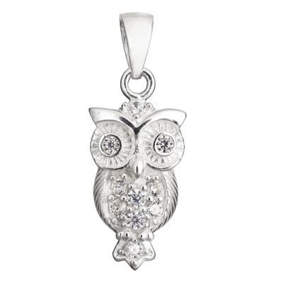 Stunning Crystal Owl Pendant