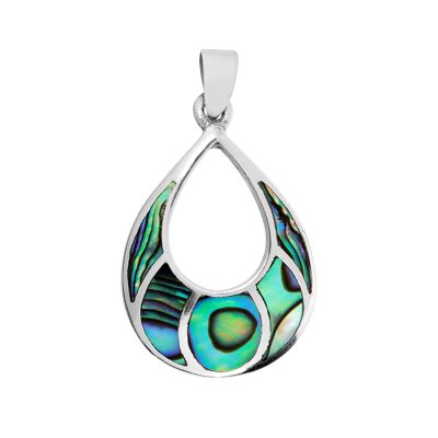 Magnifique pendentif en coquille d'ormeau