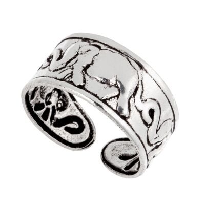 Precioso anillo de dedo del pie de elefante