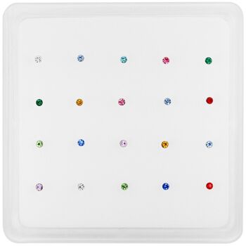 Clous de nez multicolores de 1,5 mm