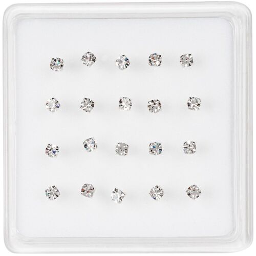 Square Crystal Nose Studs