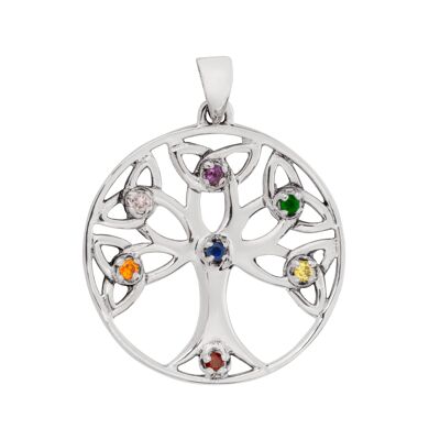 Superbe pendentif arbre chakra