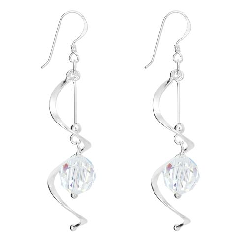 Stunning Crystal Swirl Earrings