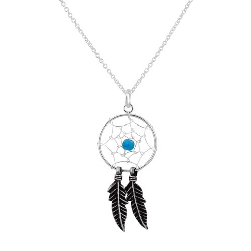 Dreamcatcher Silver Necklace