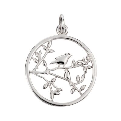 Birds in Branch Pendant