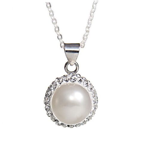 Freshwater Pearl Crystal Pendant