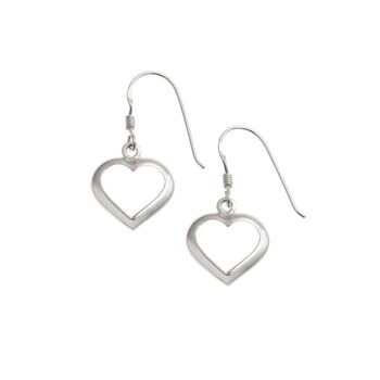 Boucles d'oreilles Dainty Heart Outline