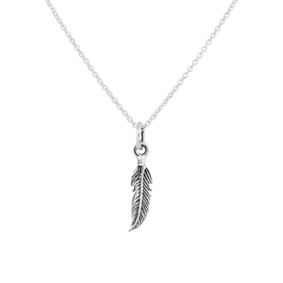 Pretty Dainty Feather Necklace