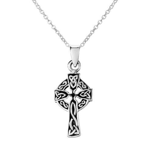 Dainty Celtic Cross  Necklace