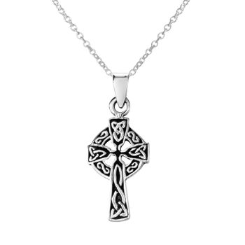 Collier croix celtique délicat
