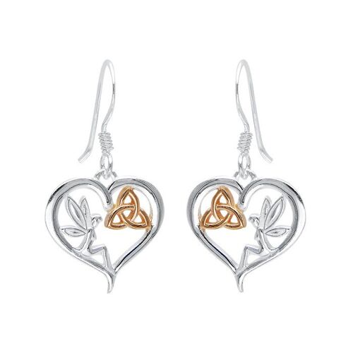 Fairy Trinity Heart Earrings