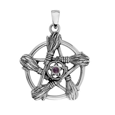 Pendentif Balai Balai Améthyste