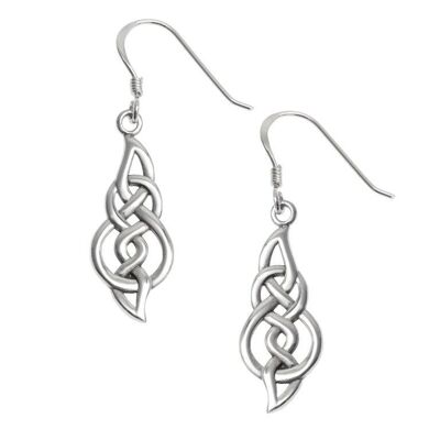 Belles grandes boucles d'oreilles celtiques