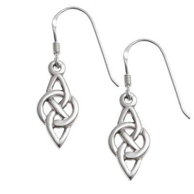 Cute Silver Celtic Earrings