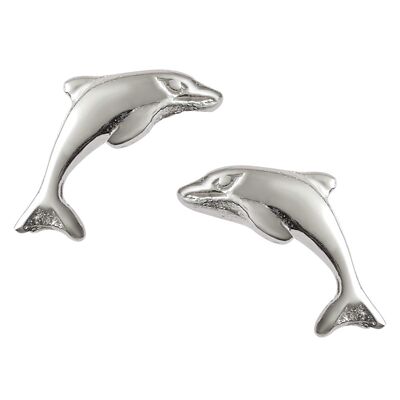 Borchie d'argento delfino