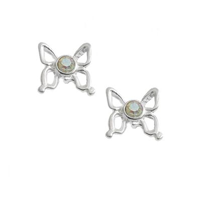 Pretty AB Butterfly Studs