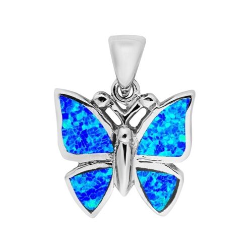 Pretty Blue Opal Butterfly