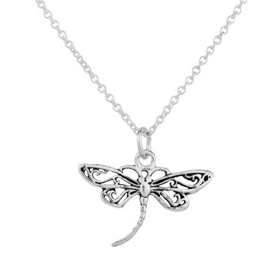 Hübsche zierliche Libellen-Halskette