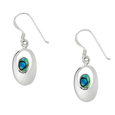 Beautiful Abalone Oval Earrings