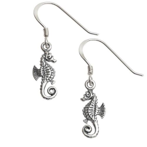 Beautiful Silver Seahorse Earrings