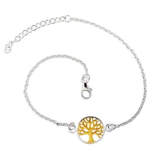 Beautiful Two Tone Tree of Life Bracelet