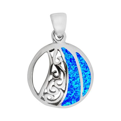 Pretty Blue Opal Pendant