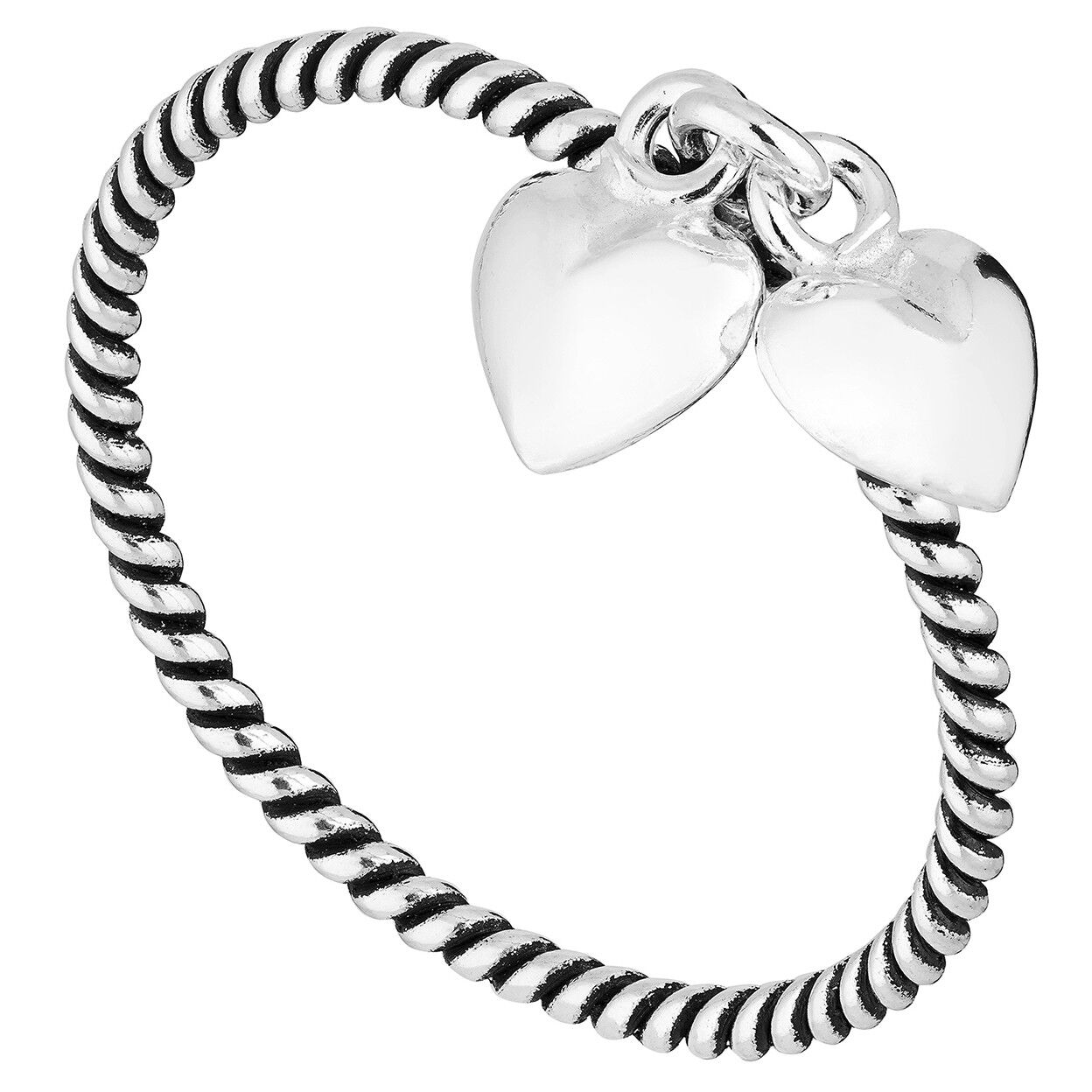 Wunderschöner Herz Charms Ring